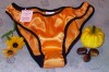 orange pure silk brief