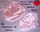 Pink silk camisole and French Knicker set by Francois de Loire